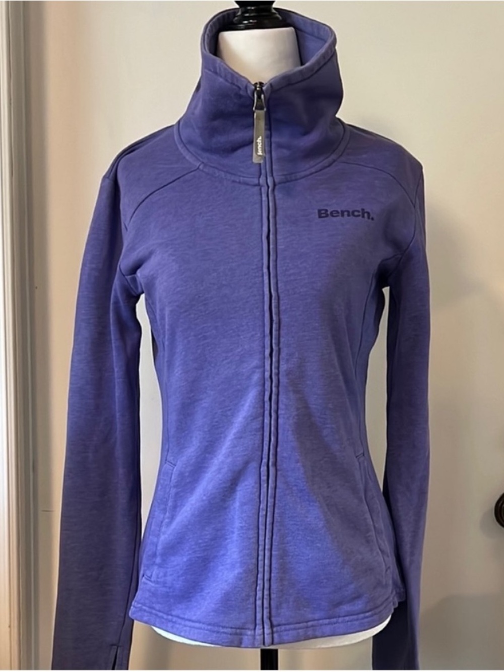 Bench • Women's S • Purple • Full-Zip Funnel Neck Hoodie